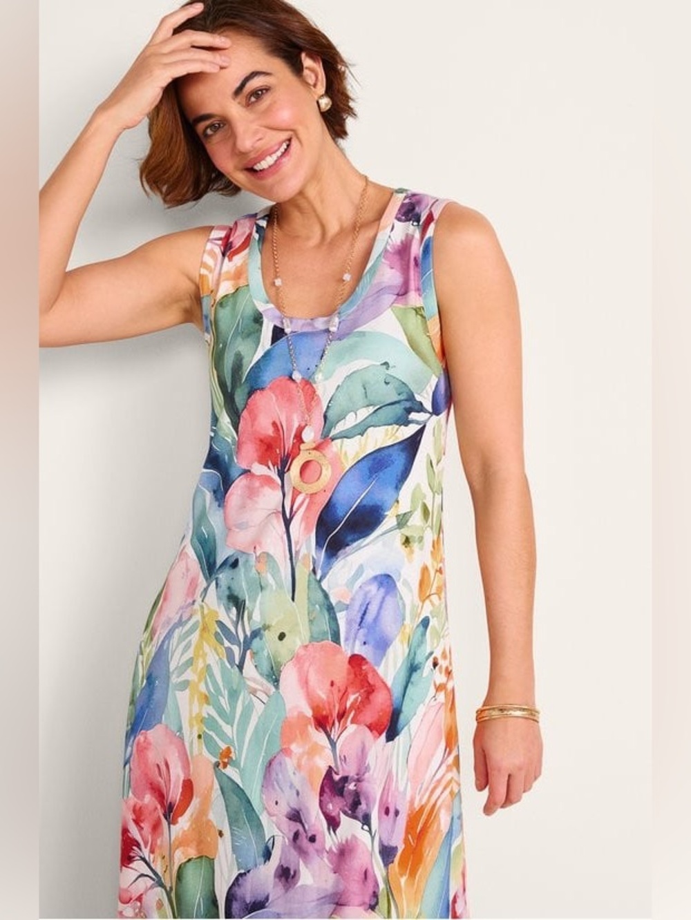NEW! Soft Surroundings Santiago Gaia Maxi Dress. 1X. - Picture 6 of 16